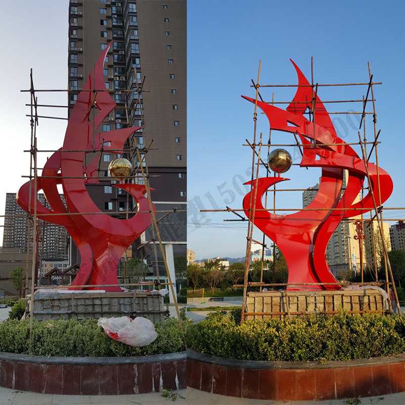 大型不銹鋼雕塑,不銹鋼鳳凰雕塑,小區不銹鋼景觀雕塑