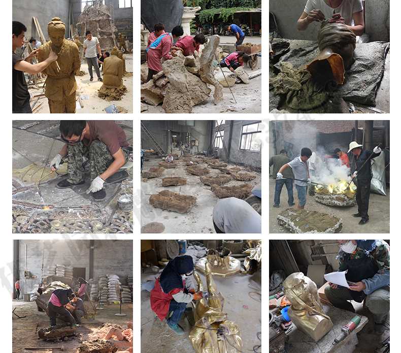 銅雕塑廠家，銅雕塑鑄造流程，銅雕塑定制