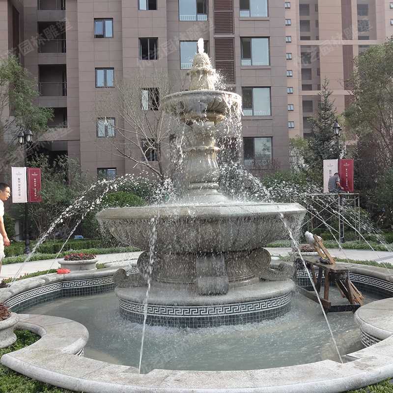 石雕噴泉，花崗巖噴泉，景觀噴泉