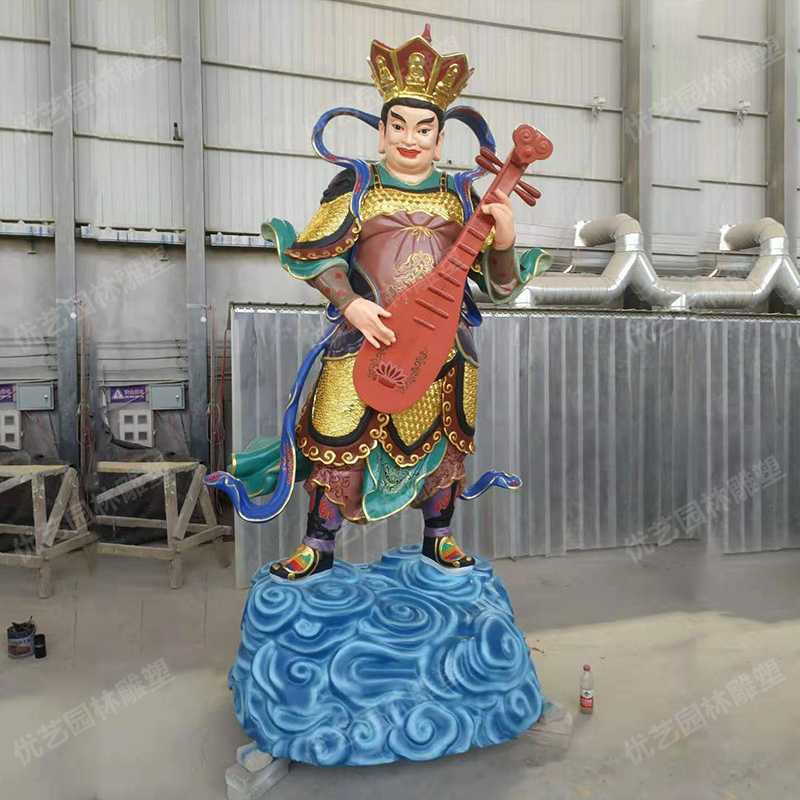 持國天王銅佛像 持國天王銅佛像