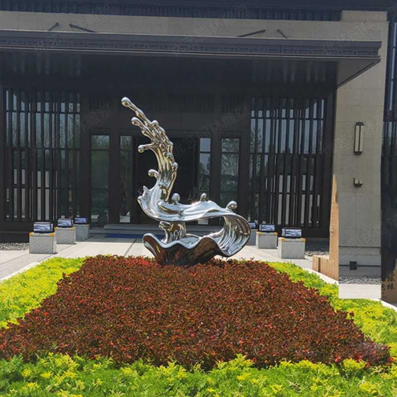 不銹鋼流水雕塑，不銹鋼雕塑廠家